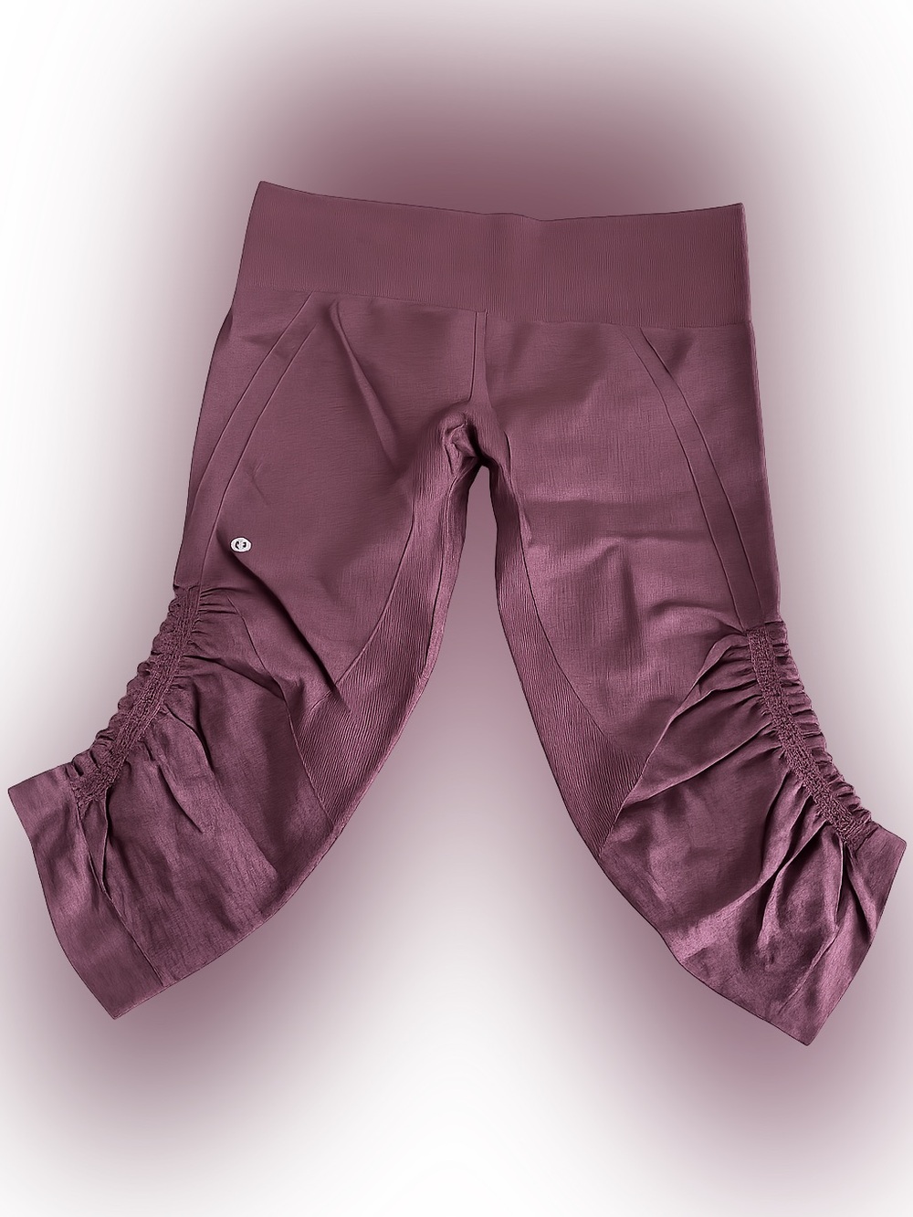 lululemon athletica Ruched Capri Crop Leggings - Plum